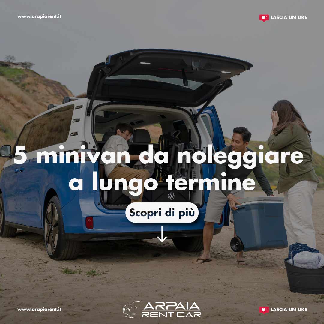5 minivan da noleggiare a lungo termine